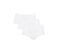 Sloggi 24/7 Cotton Lace Midi C3P, Slip Donna, Bianco (White), 42
