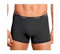 Sloggi 3-6 Pezzi Boxer Uomo Cotone Elasticizzato - Boxer Uomo Aderenti Boxer Uomo Elastico Esterno Art Basic Short (L, 6 Pezzi-Nero)