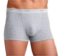 Sloggi 3-6 Pezzi Boxer Uomo Cotone Elasticizzato - Boxer Uomo Aderenti Boxer Uomo Elastico Esterno Art Basic Short (L, 3 Pezzi Grigio)