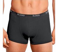 Sloggi 3-6 Pezzi Boxer Uomo Cotone Elasticizzato - Boxer Uomo Aderenti Boxer Uomo Elastico Esterno Art Basic Short (M, 3 Pezzi Nero)