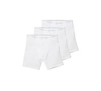 Sloggi 3 Pezzi Boxer Gambaletto Uomo Men Basic Long, Bianco L