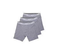Sloggi 3 Pezzi Boxer Gambaletto Uomo Men Basic Long, Grigio S