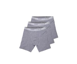 Sloggi 3 Pezzi Boxer Gambaletto Uomo Men Basic Long, Grigio S