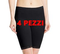 Sloggi 4 Mutanda Donna Long Alta GAMBALETTO Cotone