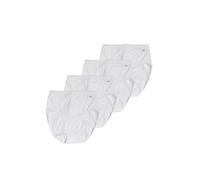 Sloggi 4 Pezzi Slip Sgambati Contenitivo Donna Control Tai, Bianco 48