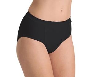 Sloggi 6 Pezzi Slip Sgambati Contenitivo Donna Control Tai, Nero 46