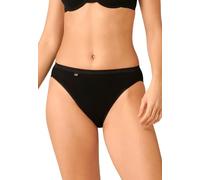 Sloggi 8 Pezzi Slip Sgambati Donna Basic Tai, Nero 48