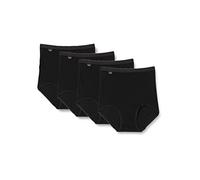 Sloggi Basic+ Maxi 4p, Slip Donna, Nero (Black), 44