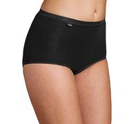 Sloggi Basic+ Maxi 4p Slip, Nero (Black), 6 (Pacco da 4) Donna