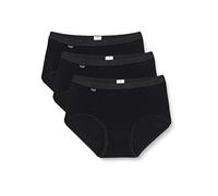 sloggi Basic+ Midi 3P, Slip, Donna, Nero (Black), 44