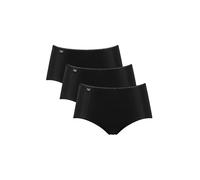 sloggi Donna 24/7 Microfibre Midi C3P, Nero, 48