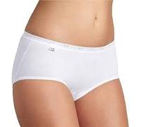 Sloggi Basic Midi, Offerta 6-12 Pezzi, Slip Donna Midi in Pizzo, Midi, Slip Donna in Cotone (6 Pezzi Bianco, 5)