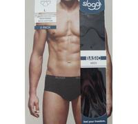 SLOGGI BASIC MIDI UOMO SLIP COTONE Conf Singola - Doppia BIANCO NERO GRIGIO