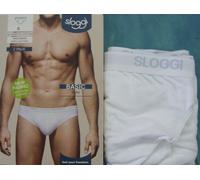 SLOGGI BASIC MINI UOMO MEN SLIP MUTANDA COTONE DOPPIA SINGOLA Bianco Nero Grigio