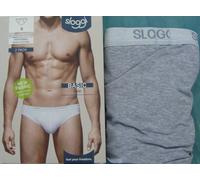 SLOGGI BASIC MINI UOMO MEN SLIP MUTANDA COTONE DOPPIA SINGOLA Bianco Nero Grigio