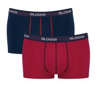 SLOGGI Boxer 'Blue Start' blu notte / rosso rubino / bianco Uomo - Abbigliamento - Intimo - Mutande - Boxer attillati SLOGGI L