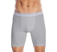 Sloggi Boxer uomo mod SHORT LONG gamba lunga 96% cotone 4% lycra Grigio