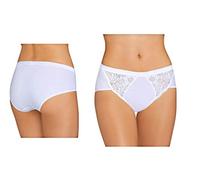Sloggi Chic Midi Offerta 3-4-6 Pezzi Slip Donna in Cotone con Pizzo Slip Donna Midi Mutande Donna (3 Pezzi Bianco, 4)