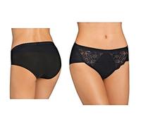 Sloggi Chic Midi Offerta 4-6 Pezzi Slip Donna in Cotone con Pizzo Slip Donna Midi Mutande Donna (4 Pezzi Nero, 2)