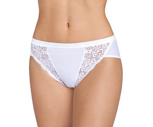 Sloggi Chic Tai Offerta 4-6 Pezzi Slip Donna in Cotone con Pizzo Slip Donna in Cotone Slip Tai (6 Pezzi Bianco, 2)