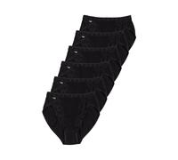 Sloggi Chic Tai, Offerta 6-12 Pezzi, Slip Donna con Inserti in Pizzo, Slip Donna in Cotone (6 Pezzi Nero, 4)