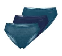 Sloggi Confezione da 3 Slip da Donna Go Crush, Traspiranti, Turchese - Combinazione Chiara, S