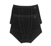 Sloggi Control Maxi 2P, Slip Donna, Nero, 56 (Pacco da 2)