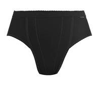 Sloggi Slip Donna Control Tai Cotone Doppiato Nero (2 pezzi)