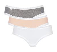 sloggi Donna 24/7 Weekend Hipster C3P, Bianco - Light Combination, 42