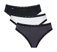 sloggi Donna 24/7 Weekend Tai C3P, Nero Combination, 42