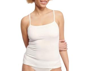 sloggi Donna Ever Ease Spaghetti Shirt, Silk Bianco, L
