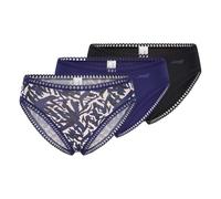 Sloggi Donna Go Crush High Leg C3P, Blue - Dark Combination