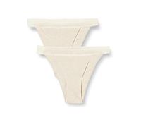 sloggi Donna Go Ribbed R Tanga C2P, Grey Combination, S