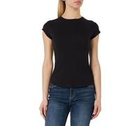 sloggi Donna Go Ribbed T-Shirt, Nero, S