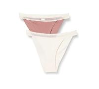 sloggi Donna Go Ribbed Tanga C2P, Brown - Light Combination, L