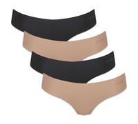 Sloggi Donna Perizoma, 4er Pacco - Zero Microfibra 2.0 Tanga Hip, Microfibra, Ei