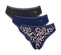 Sloggi Donna Slip, 3er Pacco - Go Crush High Gamba C3P,Mutande,Stretch-Baum