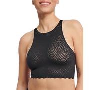 sloggi Donna Zero Feel Bliss Crop Top, Nero, L