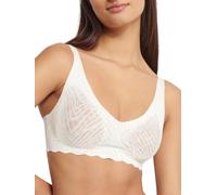 sloggi Donna Zero Feel Bliss Soft Bra, Silk Bianco