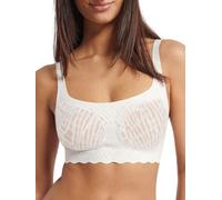 Sloggi Donna Zero Feel Bliss Top, Silk Bianco, XS