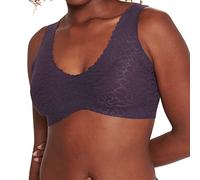 sloggi Donna Zero Feel Lace 2.0 Bralette, Blueberry, M