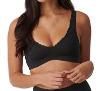 sloggi Donna Zero Feel Lace 2.0 Bralette, Nero, L