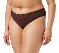 sloggi Donna Zero Feel Lace 2.0 Brazil Panty, Ebony Brown, S