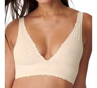 sloggi Donna Zero Feel Lace 2.0 Top, Angora, S
