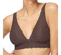 sloggi Donna Zero Feel Lace 2.0 Top, Ebony Brown, XL