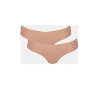 sloggi Donna Zero Microfibre 2.0 Hhipstring 2P, Cameo Brown, S