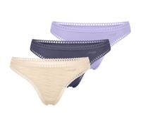 Sloggi - Go Crush - Perizoma - Confezione da 3 Pezzi, Lilla - Combinazione Chiara, S