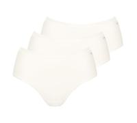 Sloggi Go Daily Cotton Midi 3p Underwear, Bianco Seta, XXL (Pacco da 3) Donna