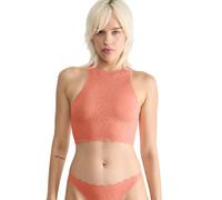 Sloggi Maglietta Intima da Donna Zero Feel Bliss Crop, Albicocca, M