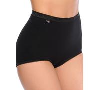 Sloggi Basic+ Maxi 2p Slip, Nero (Black), 6 (Pacco da 2) Donna
